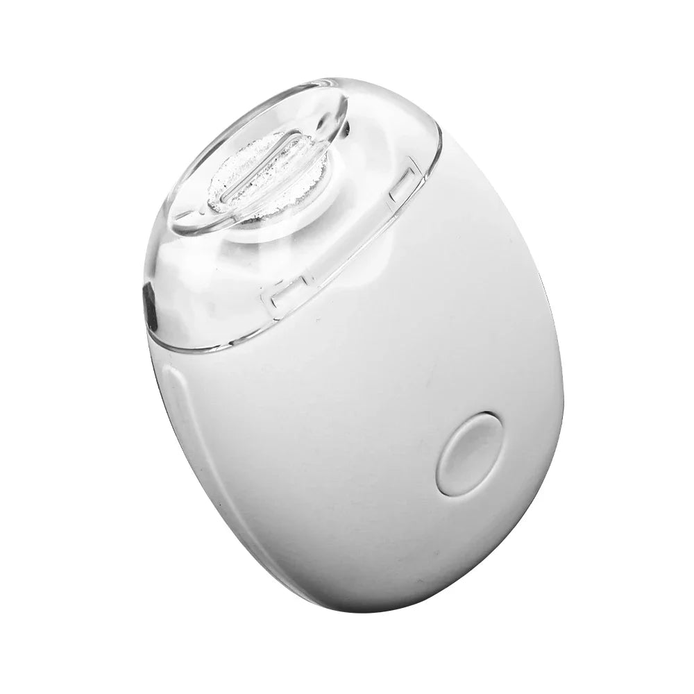 White Color Electric Nail Trimmer with LED Light – 3-Speed Quiet File