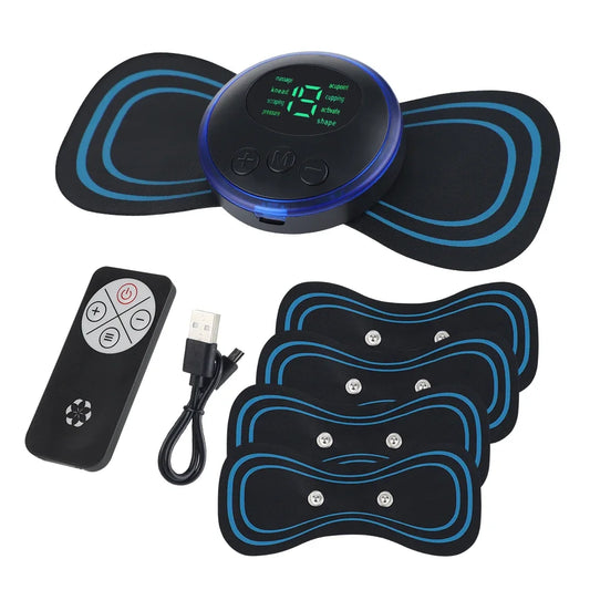 Smart Electric Neck Massager Patch – 8 Modes, 19 Levels