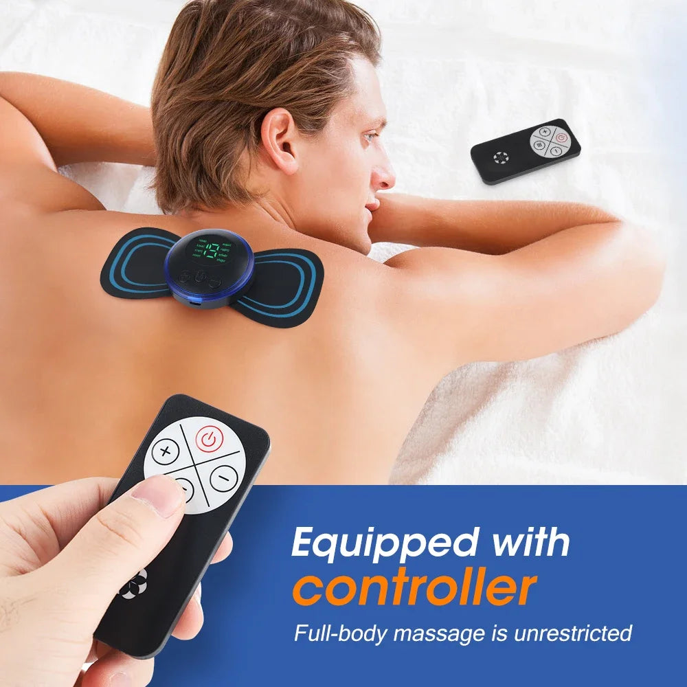 Smart Electric Neck Massager Patch – 8 Modes, 19 Levels