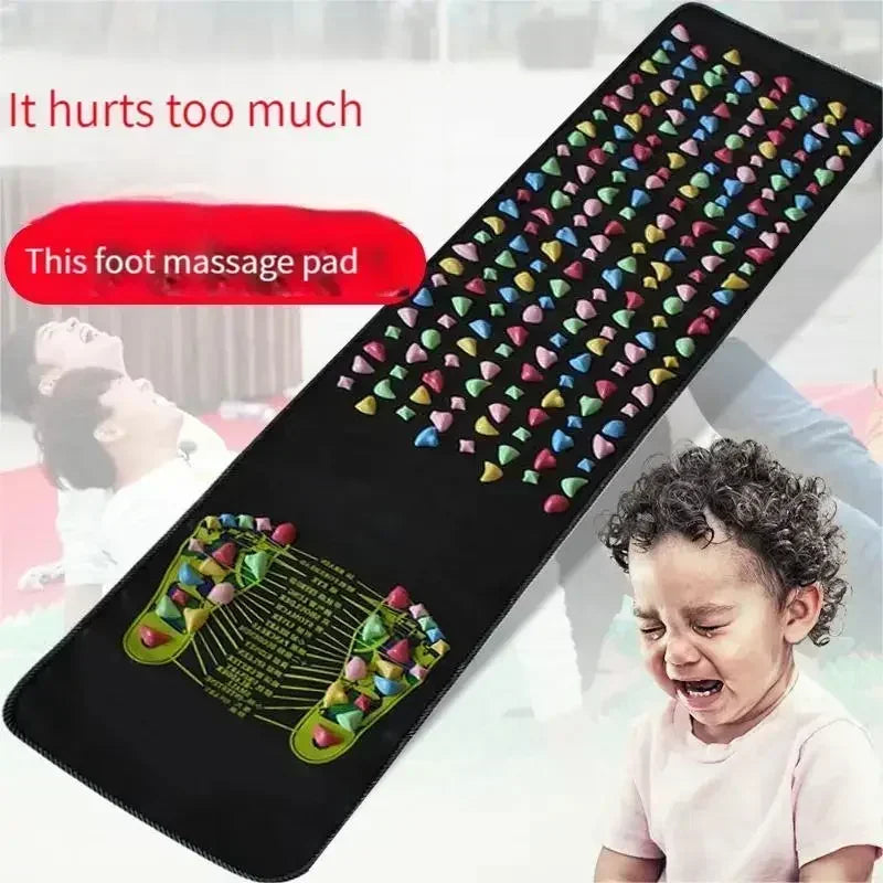 Acupressure Foot Massage Mat with Removable Stone Nodes