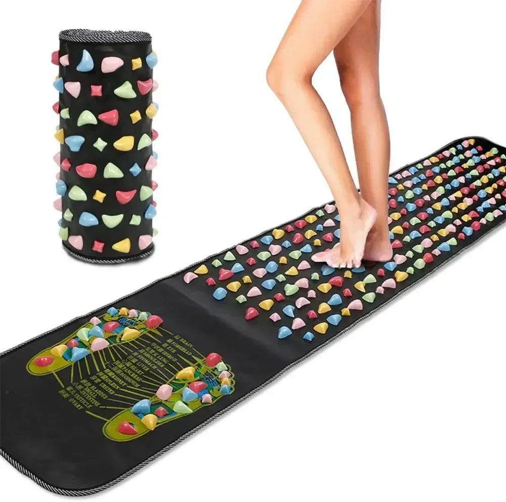 Acupressure Foot Massage Mat with Removable Stone Nodes