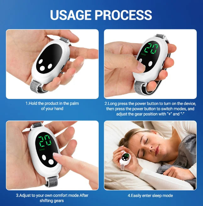 Intelligent Sleep Soothing Wrist Device – Dual EMS Modes