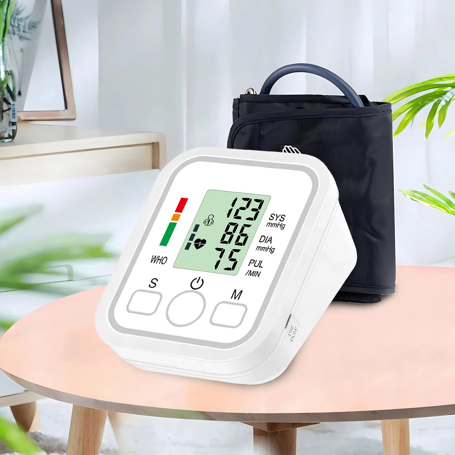 Digital Upper Arm Blood Pressure Monitor With Cuff